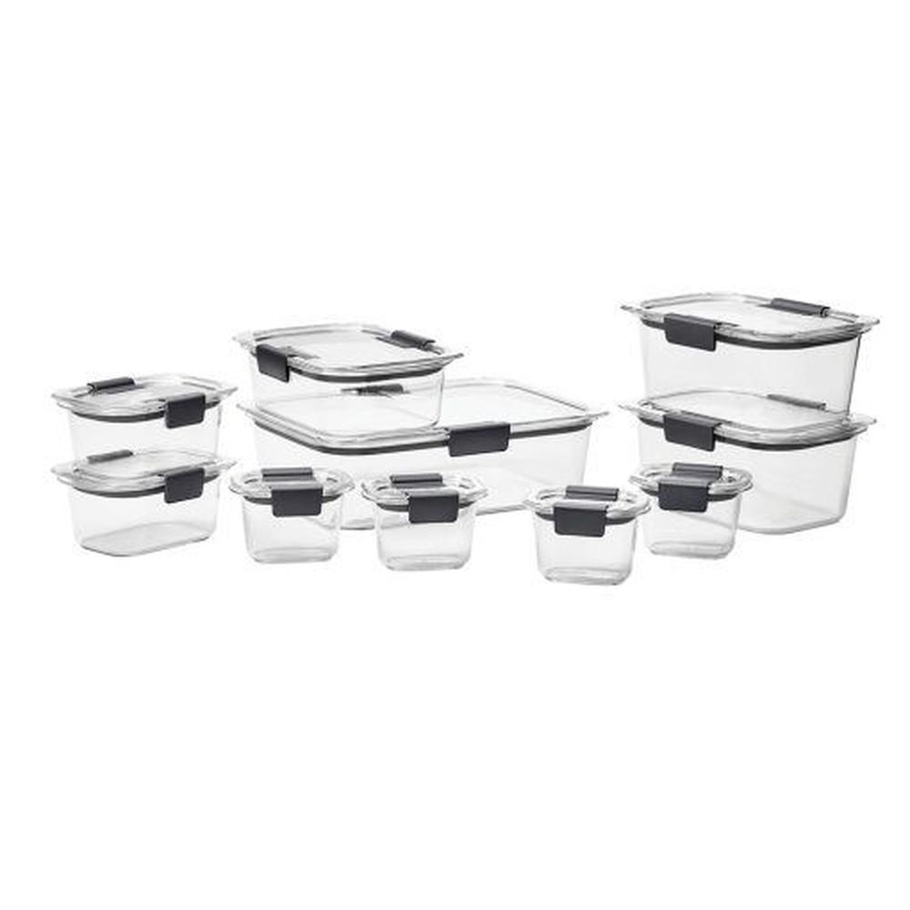 Set de 10 herméticos de plastico Brilliance Rubbermaid Tritan 1990616