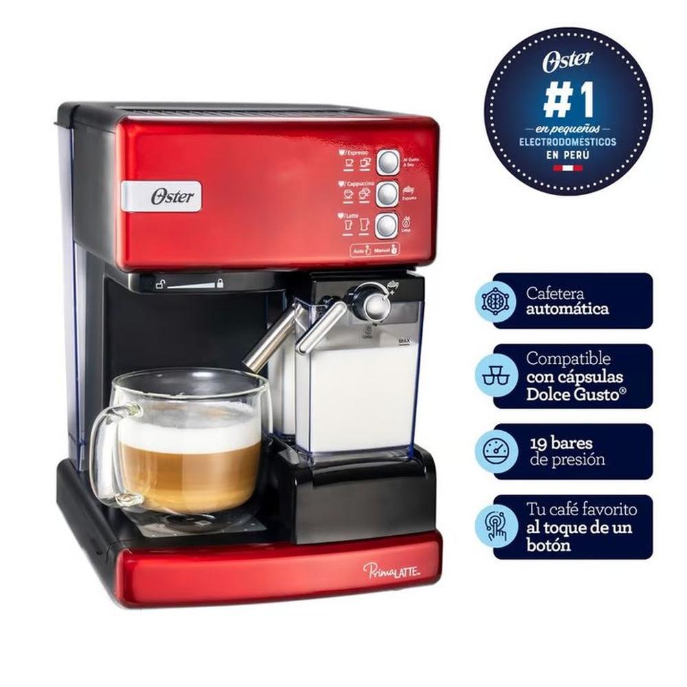 Cafetera Automática de Espresso Oster Prima Latte I BVSTEM6603R