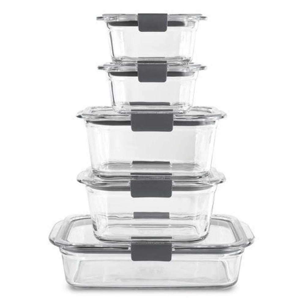 Set de 5 herméticos de vidrio Brilliance Rubbermaid 2125081
