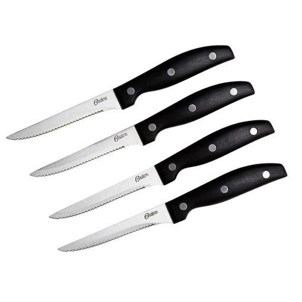 Set de Cuchillos Oster 4Pzs GRANGER Acero Inoxidable Negro 75681 04