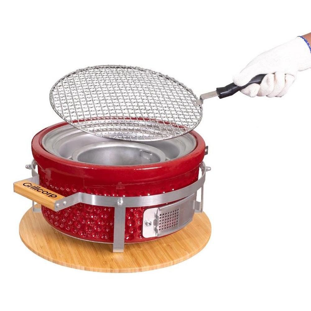 Parrilla cerámica de mesa Hibachi Rojo