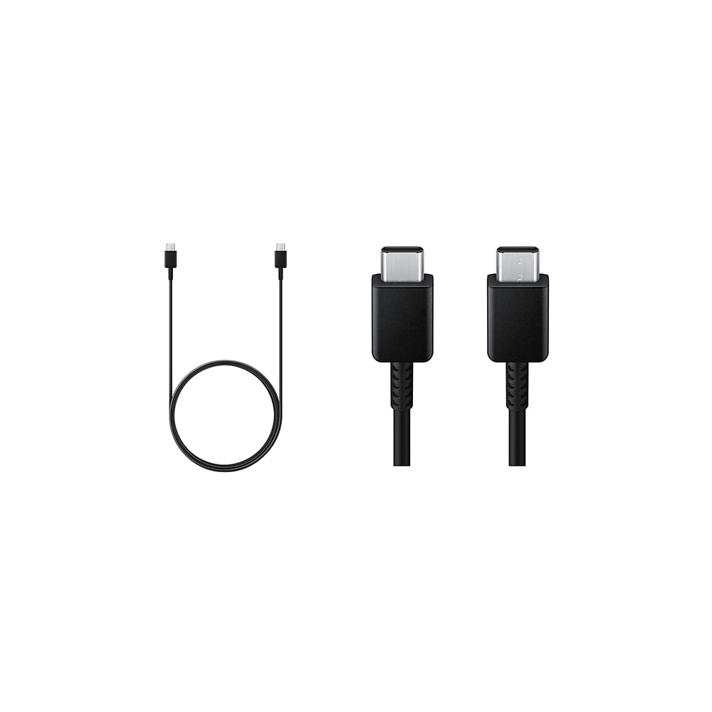 Cable Usb-C A Usb-C Samsung 3A, Negro - Carga Rápida Y Transferencia De Datos Eficiente
