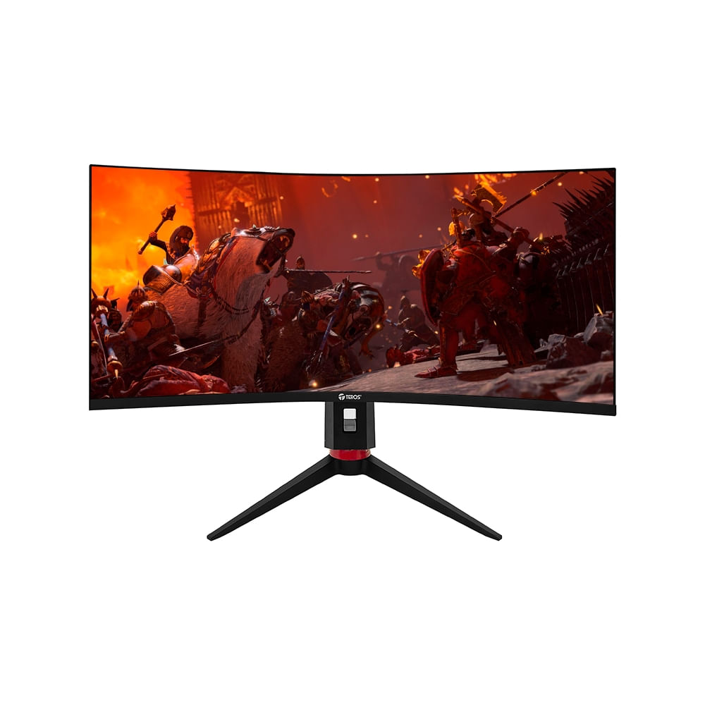 Monitor Curvo Gaming Teros Te-3411G De 34"" Wqhd Va, Con Hdmi Y Displayport Para Una Experiencia Inm