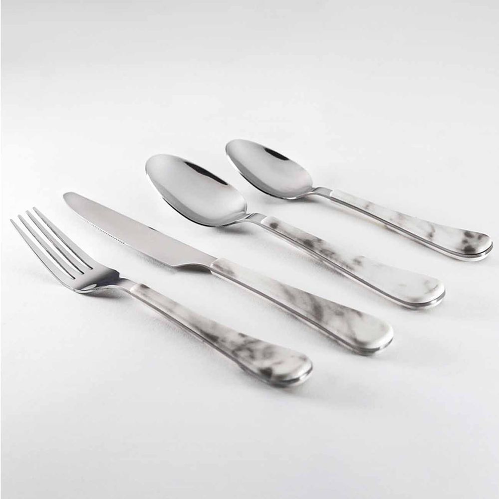 Set Cubiertos X 24 Pz Smoke Marble 10286511