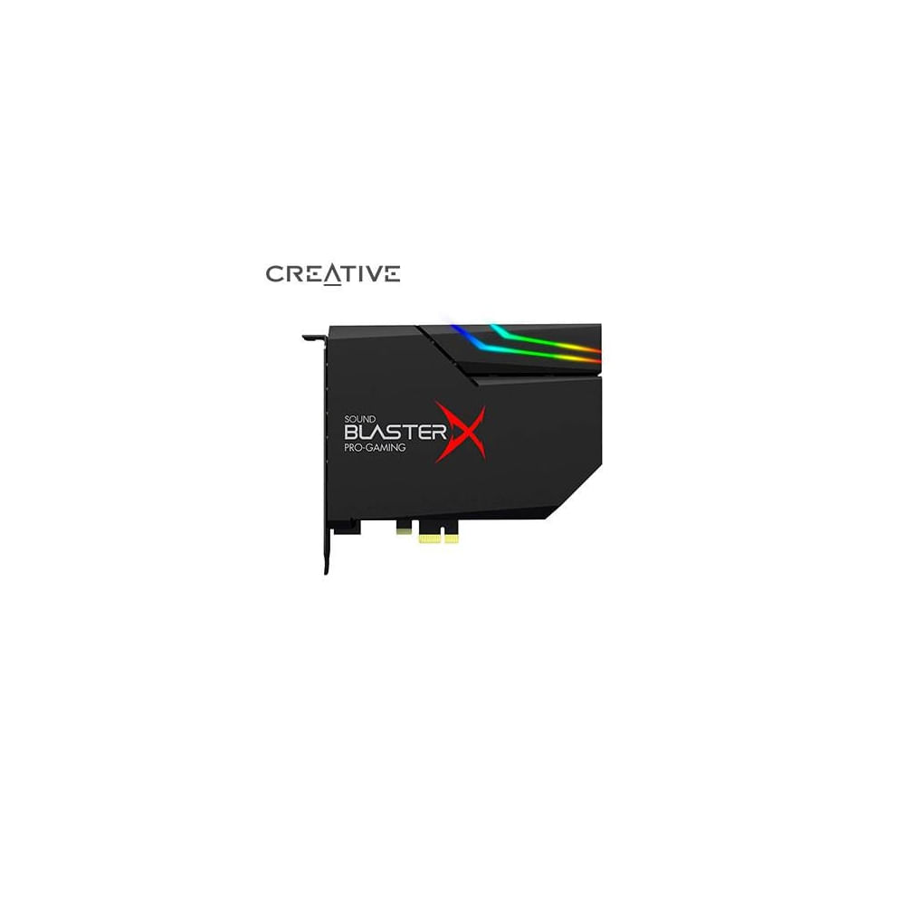 Creative Blaster Ae-5 Plus - Tarjeta De Sonido Gaming Pcie 7.1, Audio De Alta Definición, Rgb