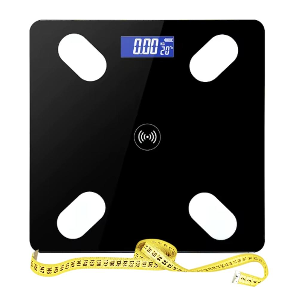 Báscula Inteligente, Balanza Digital con Bluetooth Color Negro