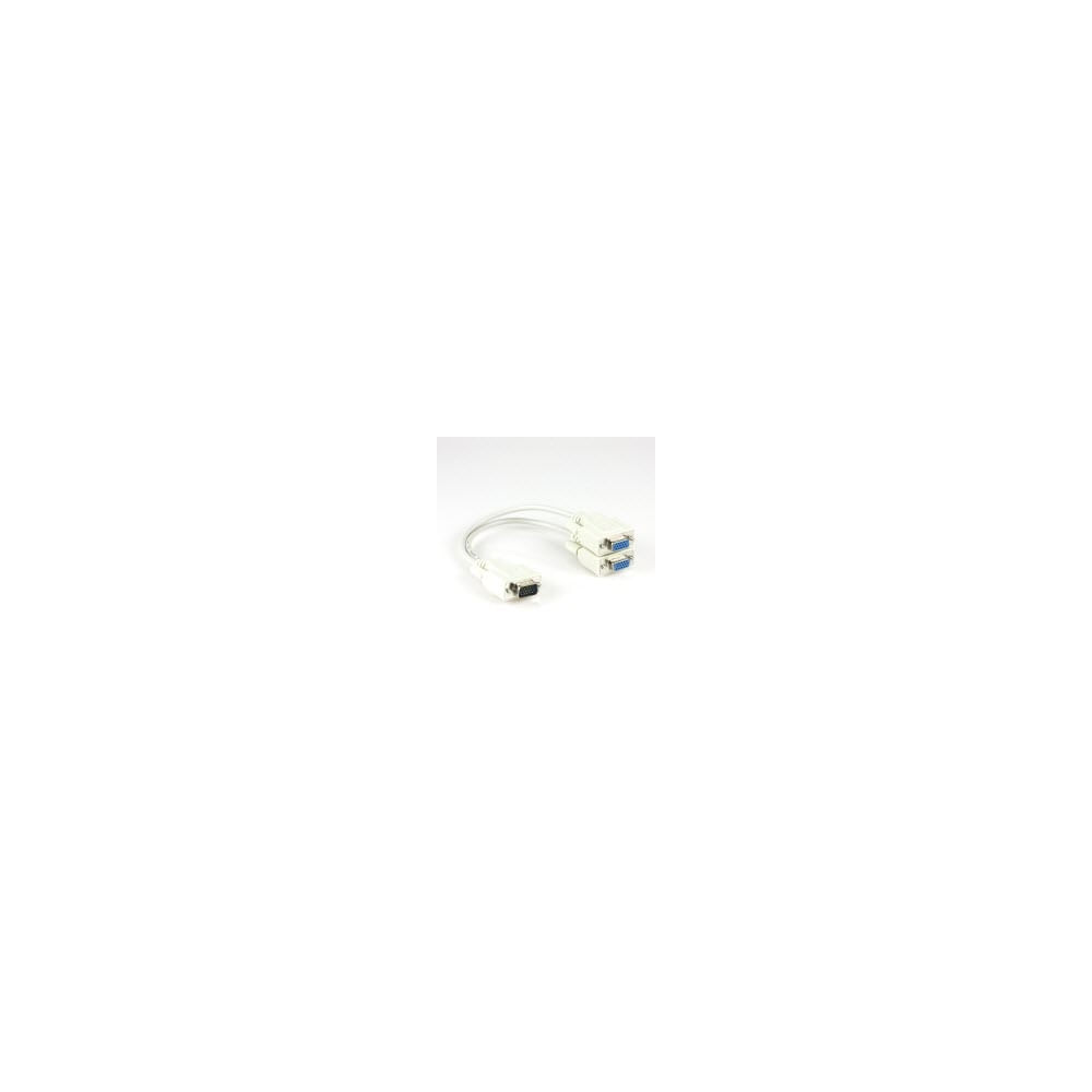 Cable Vga Xtech Con Splitter - Conexión Masculina Para Monitor, Video Y Proyector - Alta Calidad