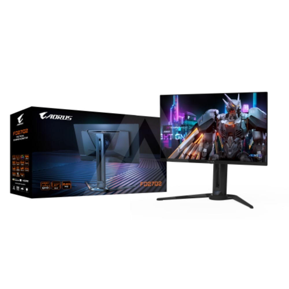 Gigabyte Aorus Fo27Q2 Monitor 27"" Oled 240Hz - 0.03Ms, Hdmi Y Dp Para Gamers Exigentes
