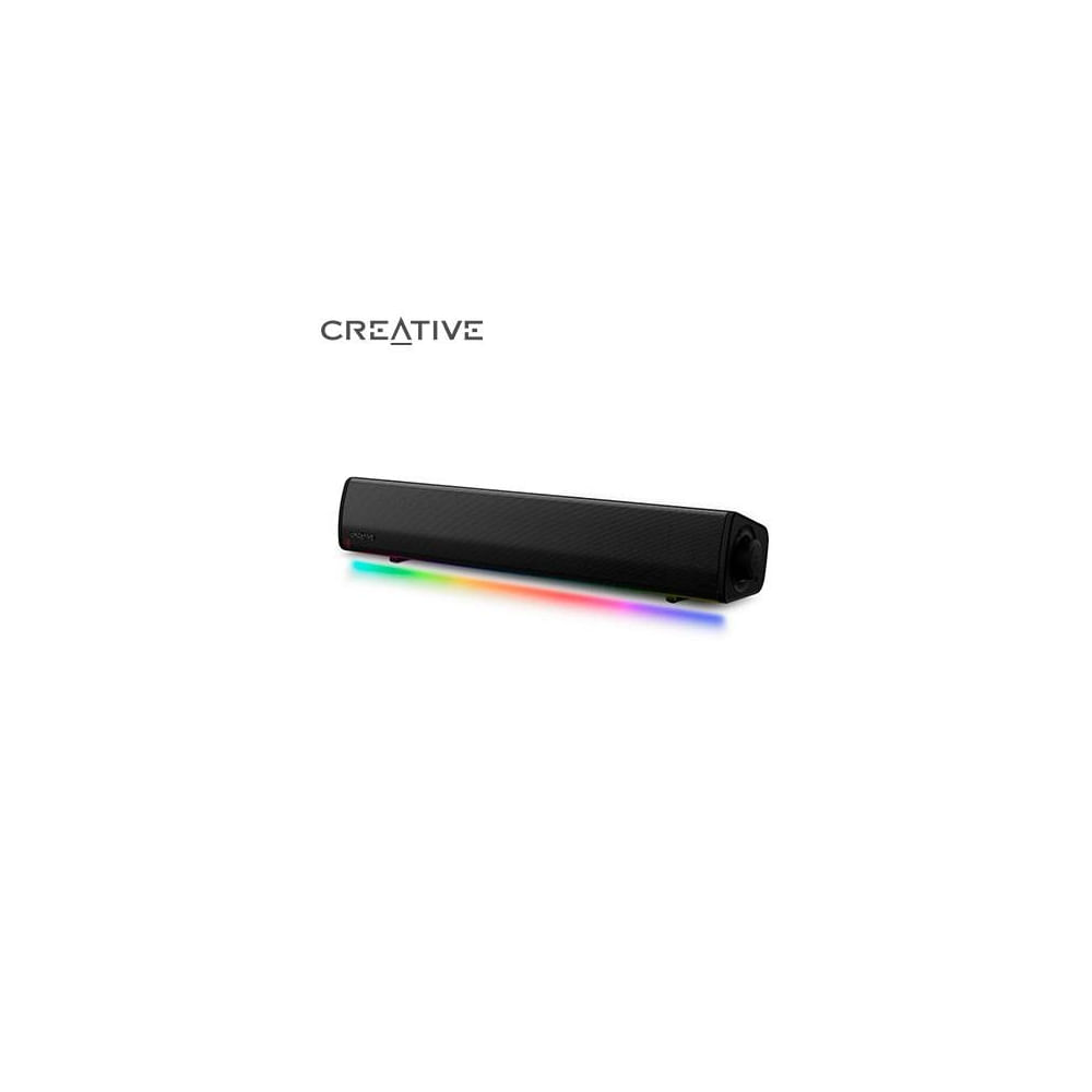 Parlante Creative Sound Bar Gs3 Rgb 24W Bluetooth Negro | Sonido Envolvente Y Diseño Elegante
