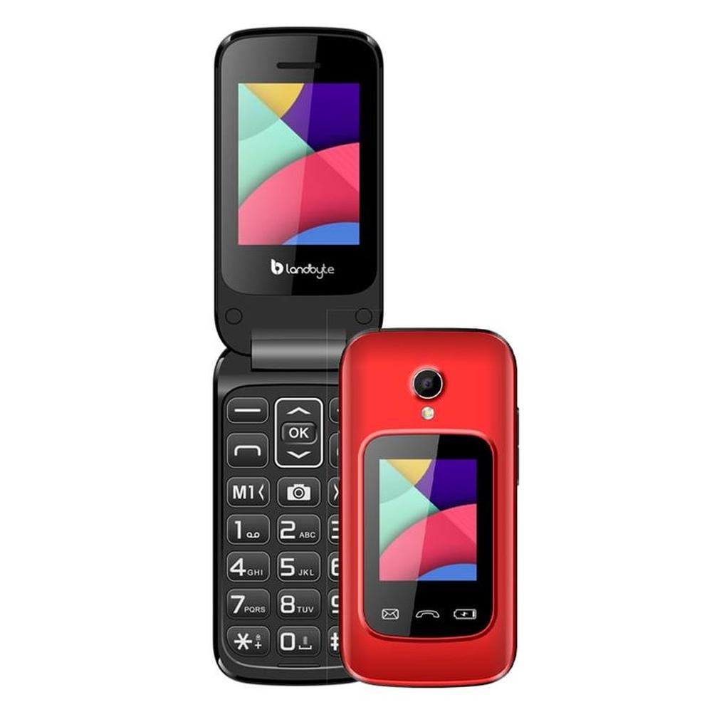 Teléfono celular Flip 4g LandByte LT1448 1.77 Dual SIM Radio FM Desbloqueado