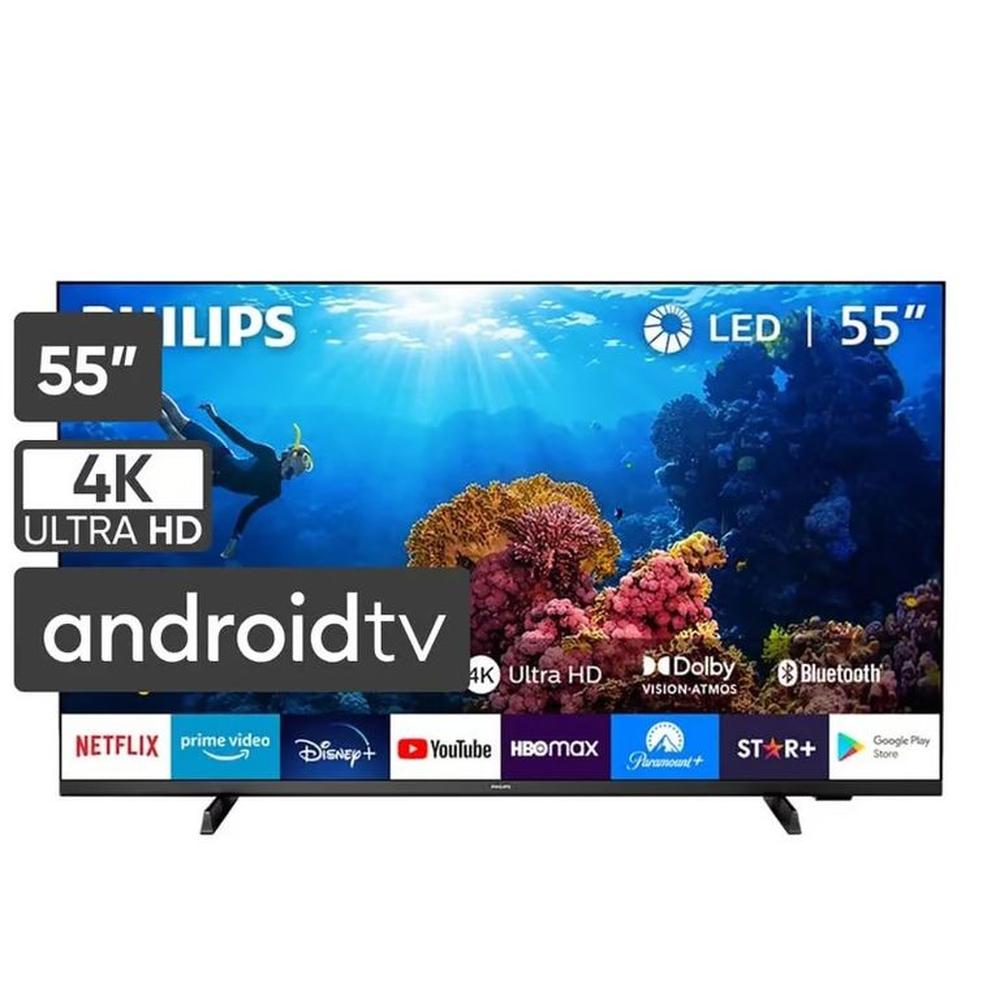 TELEVISOR PHILIPS 55 SMART TV LED 4K UHD 55PUD7406 ANDROID