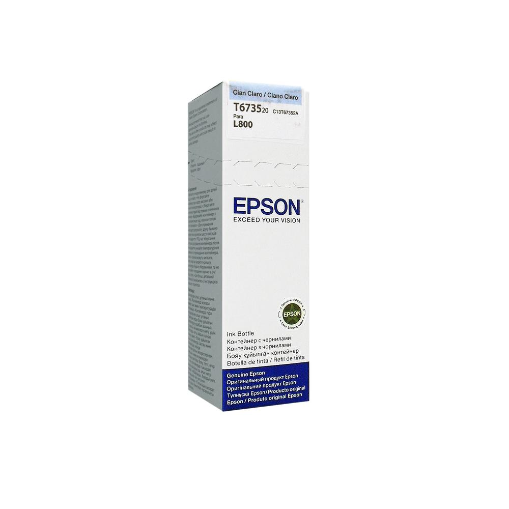 Tinta Epson L800 Cian Claro - Cartucho Original De Alta Calidad Para Impresoras Epson