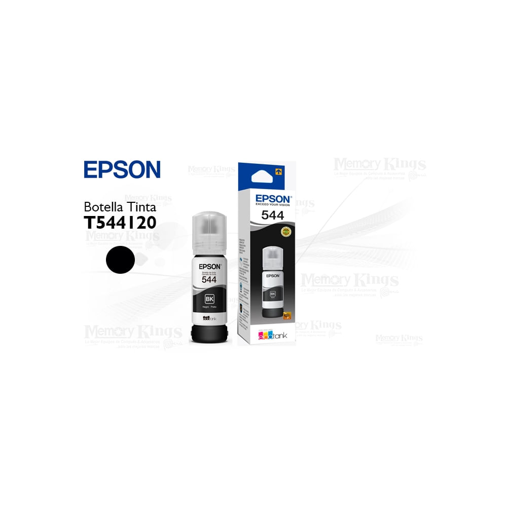 Tinta Epson 544 Negra 65Ml Para Impresoras - Alta Calidad De Impresión Y Rendimiento Óptimo