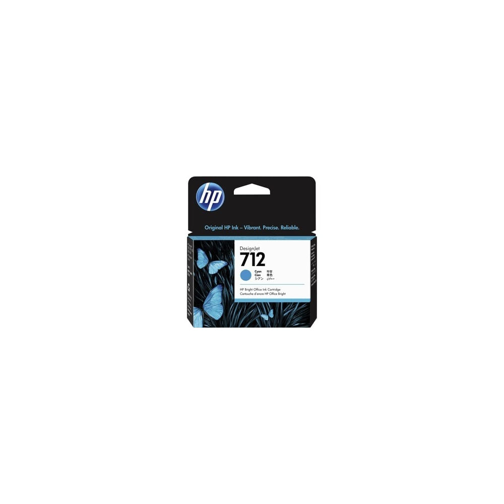 Cartucho De Tinta Original Hp 712 De 29 Ml En Color Cián Para Impresoras Designjet