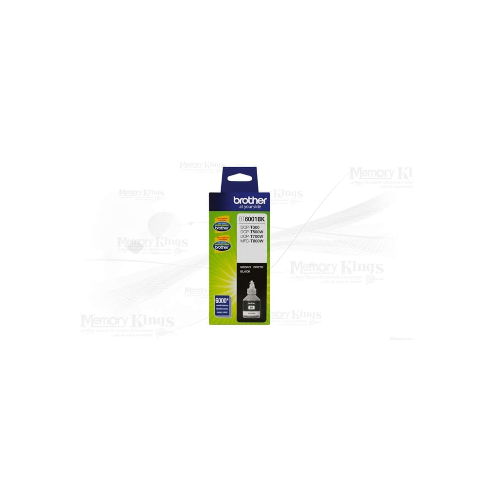 Tinta Brother Bt6001Bk Negra Compatible Con Dcp-T300, Dcp-T500W Y Dcp-T700W - Alta Calidad De Impre