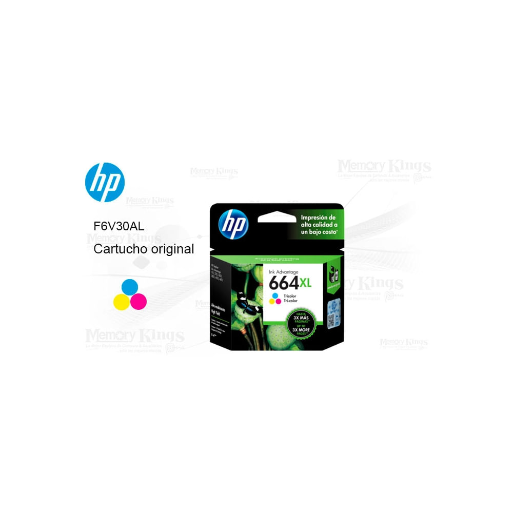 Cartucho De Tinta Hp 664Xl Tricolor | Alta Capacidad, Impresión Vibrante Y Duradera
