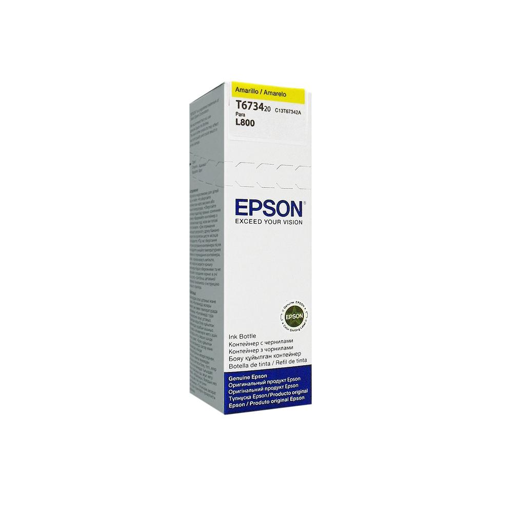 Tinta Epson L800 Amarilla 100Ml - Cartucho De Alta Calidad Para Impresiones Vibrantes Y Duraderas
