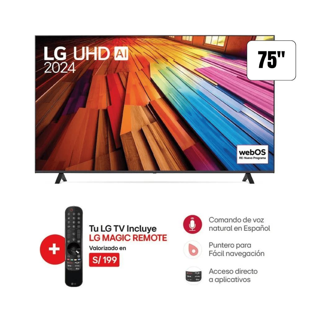 TELEVISOR LG 75 75UT8050PSB LED 4K ULTRA HD