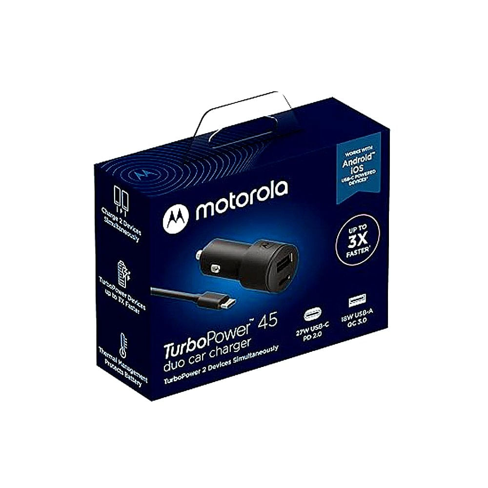 Cargador De Batería Motorola De 45W Para Teléfonos Celulares De Litio - Carga Rápida Y Eficiente