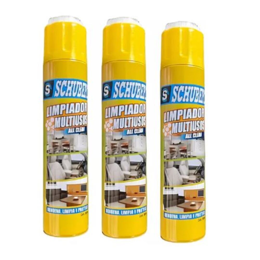 Espuma Limpiadora Multiusos de 650 Ml - 3 UND