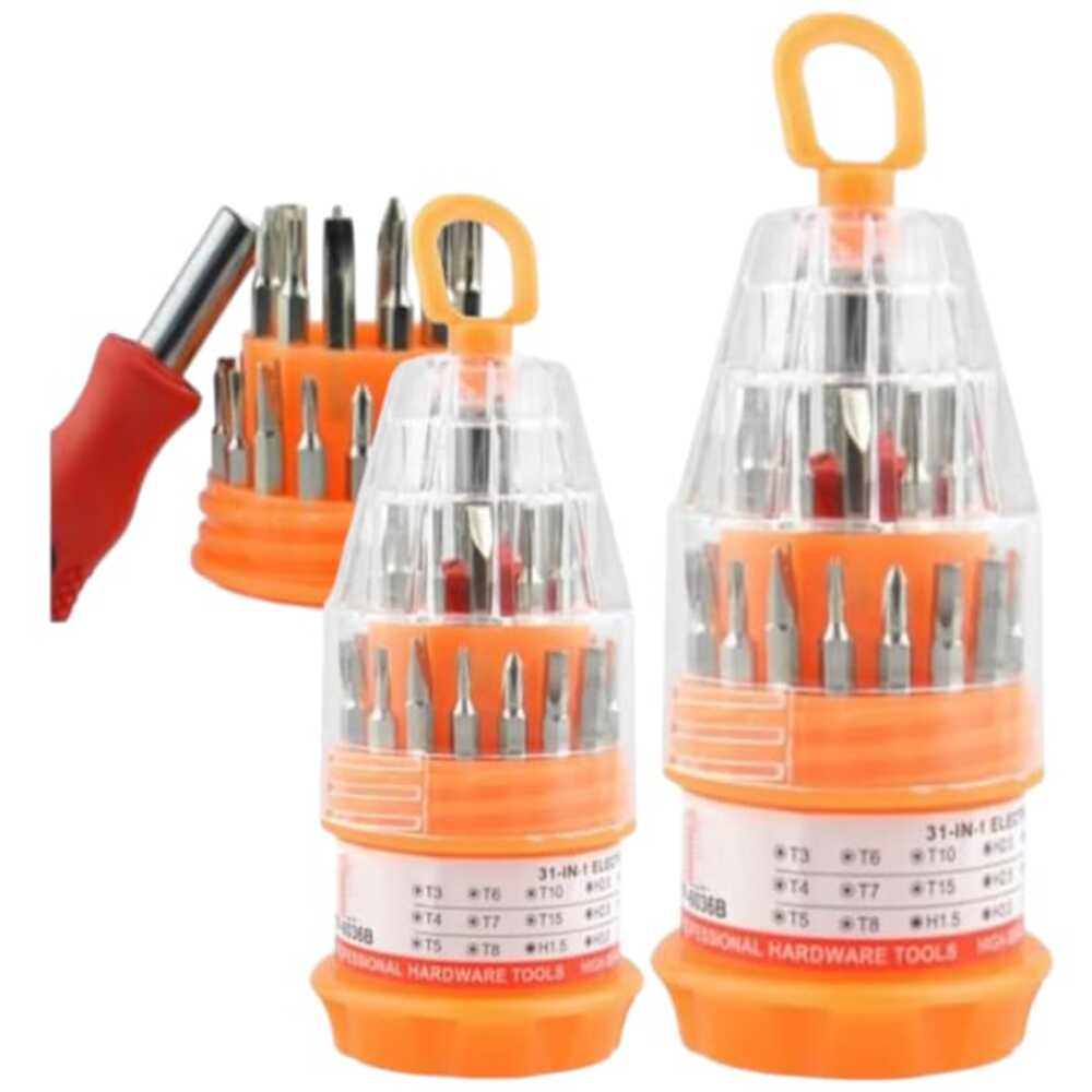 Juego de  dos destornilladores 31 en 1