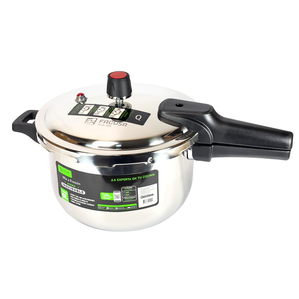 Olla a Presion de Acero Inoxidable 5 L Facusa
