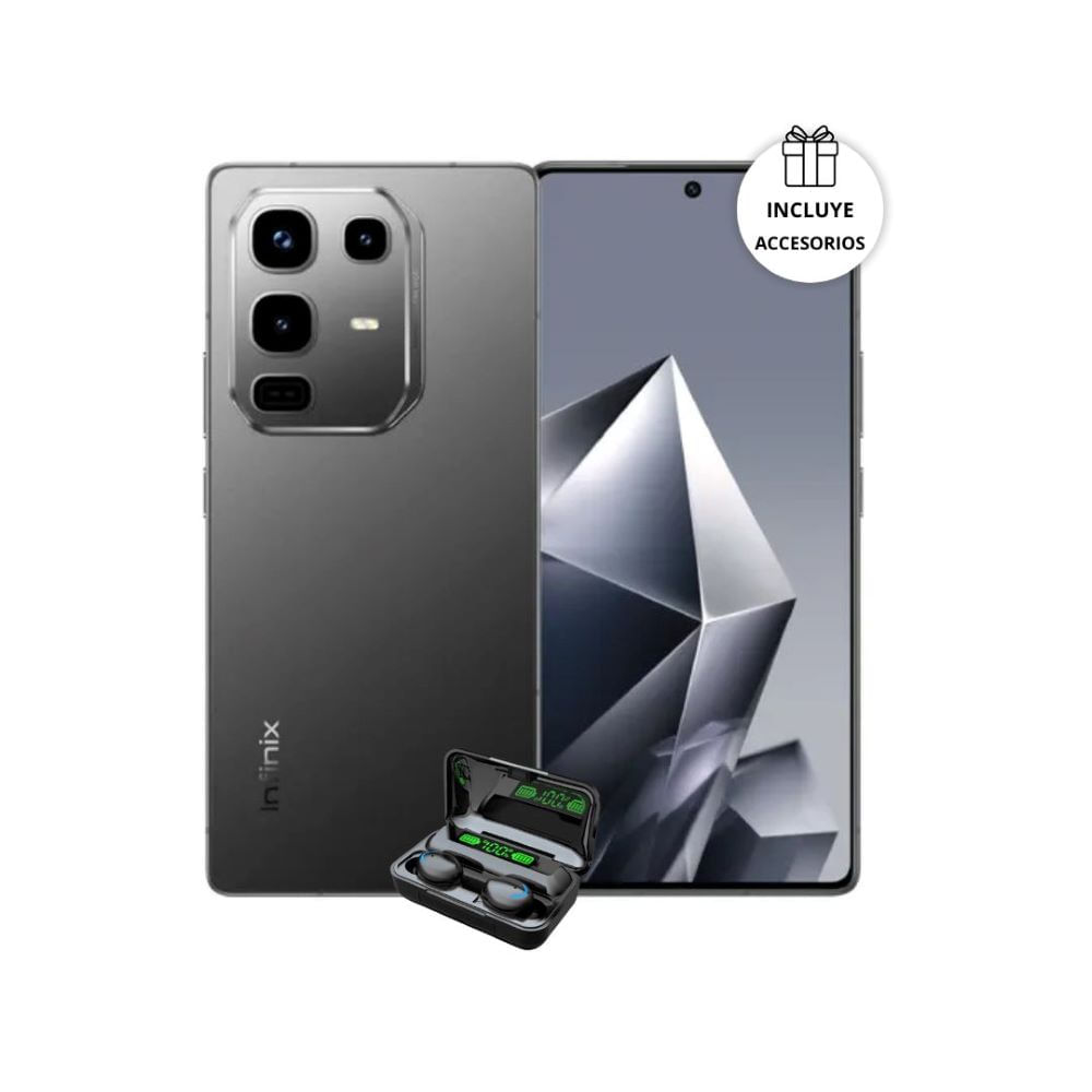 Celular Infinix Note 50 Pro 4G 8RAM-256GB Color Negro + Audifonos De Regalo