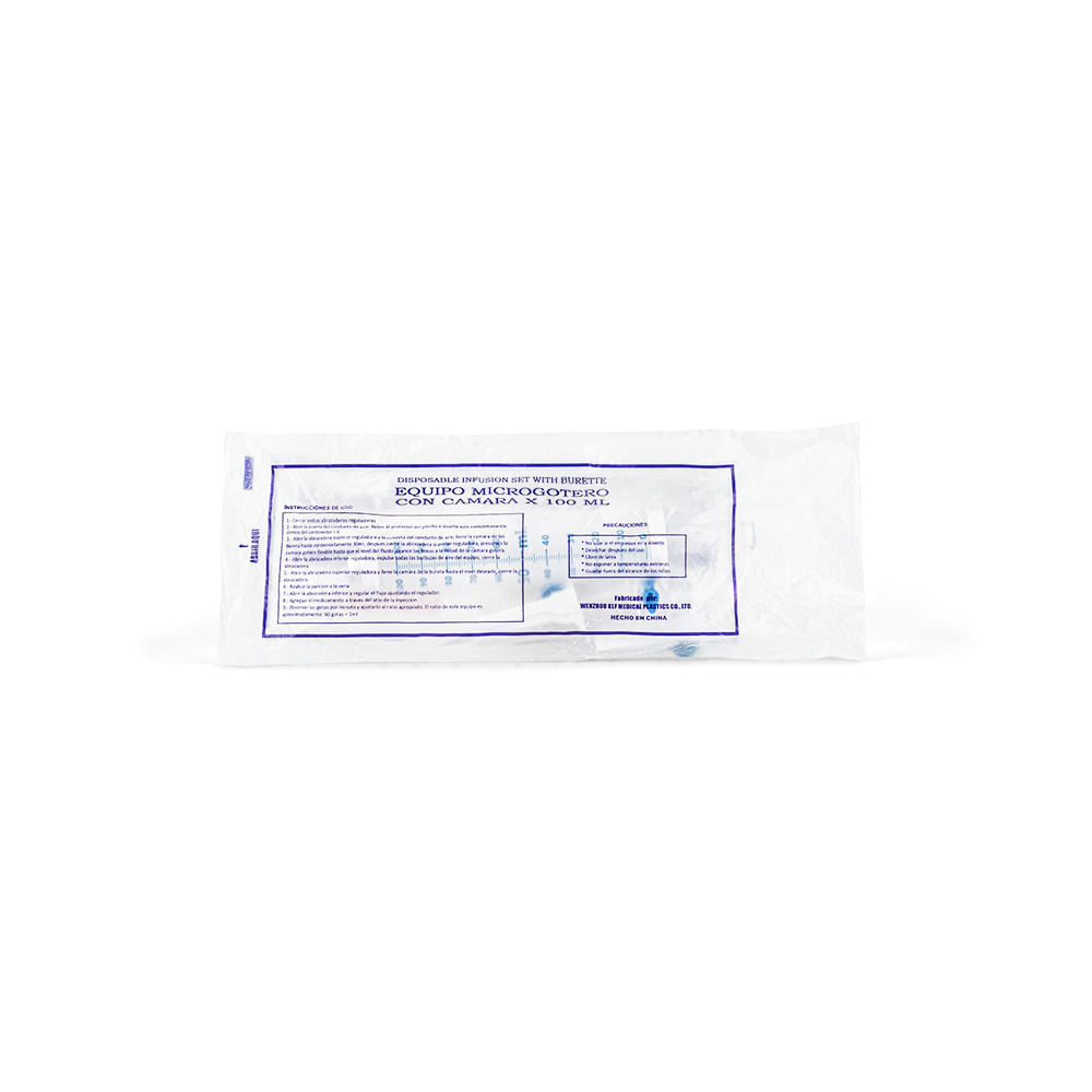 Equipo de Infusión Volutrol de 100 ML BOLSA 1 UND Equipo de Infusión Volutrol de 100 ML BOLSA 1 UND