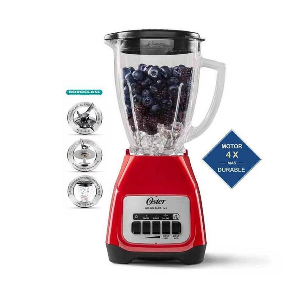 Licuadora Oster 2 velocidades con pulso Rojo BLSTKAG RPB 053