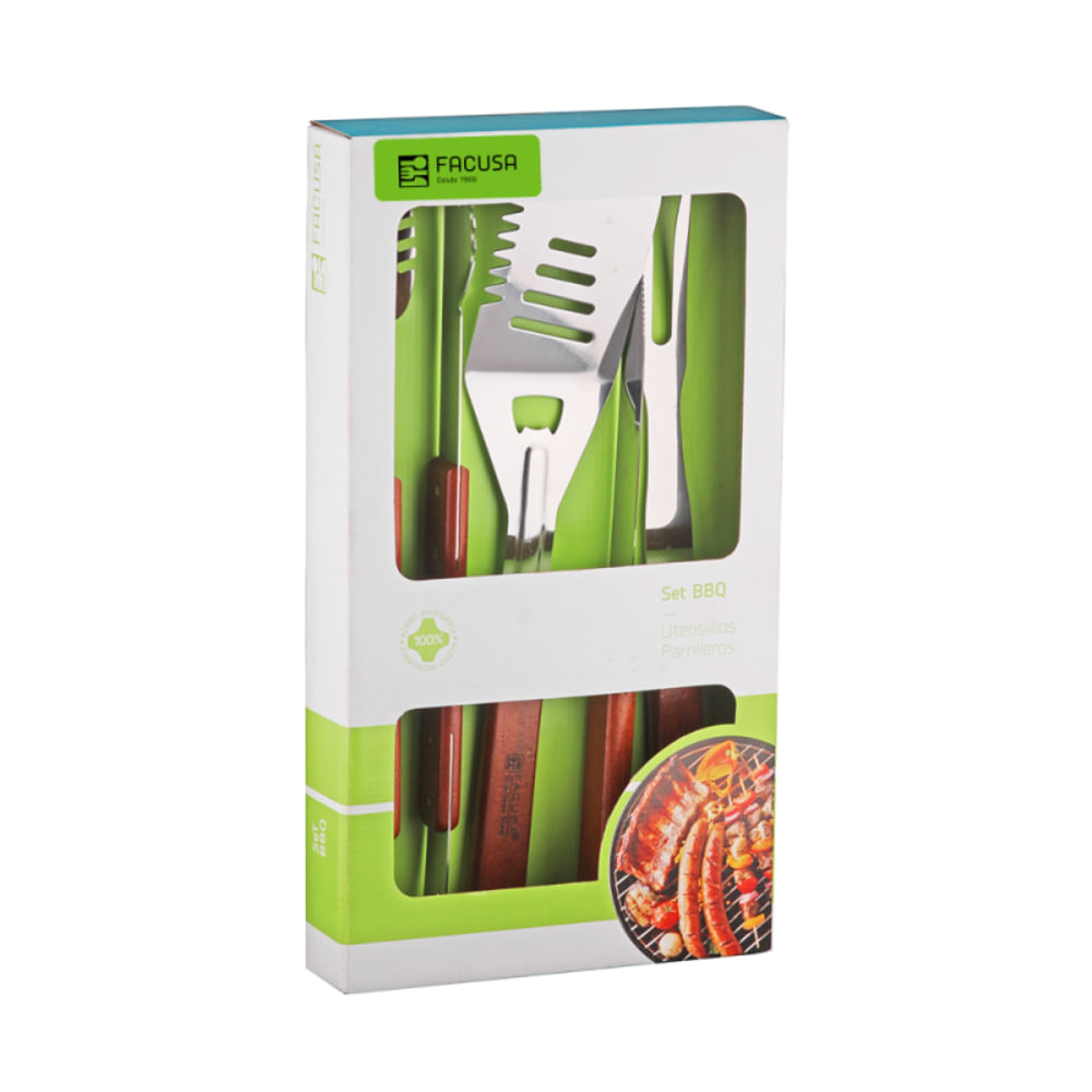 Set de Utensilios Facusa X 04PZS BBQ-MPC - 10254009