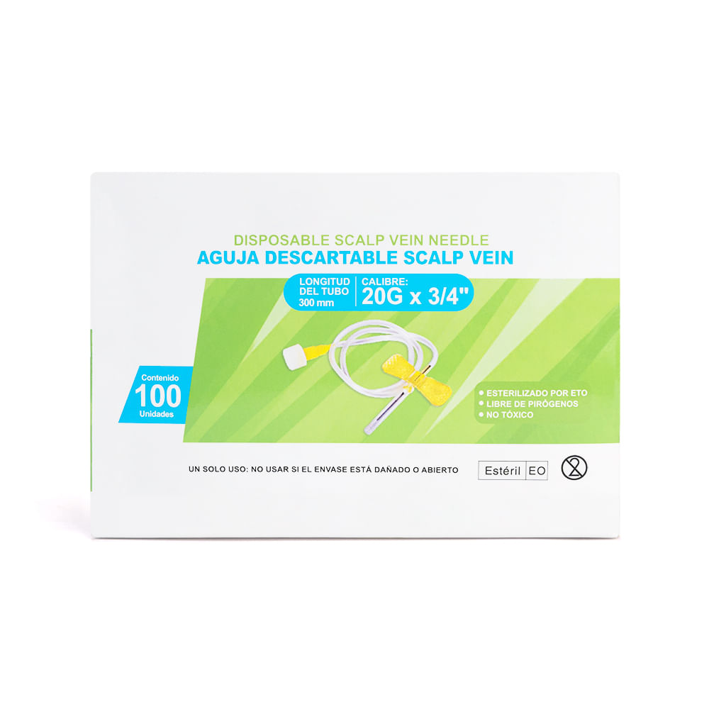 Aguja Scalp Vein Alita Mariposa 20 G X 3/4 Aguja Scalp Vein Alita Mariposa 20 G X 3/4