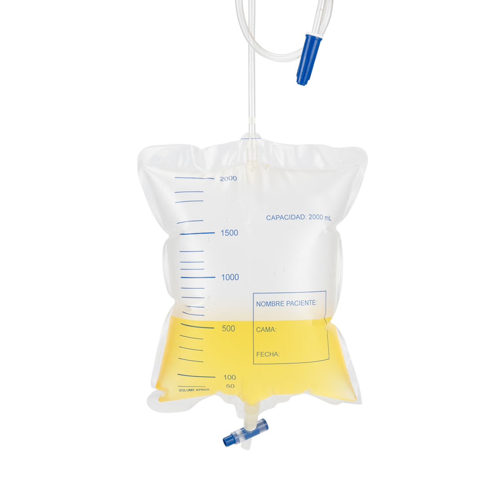 Colector de Orina para Adulto de 2000 ML BOLSA 1 UND