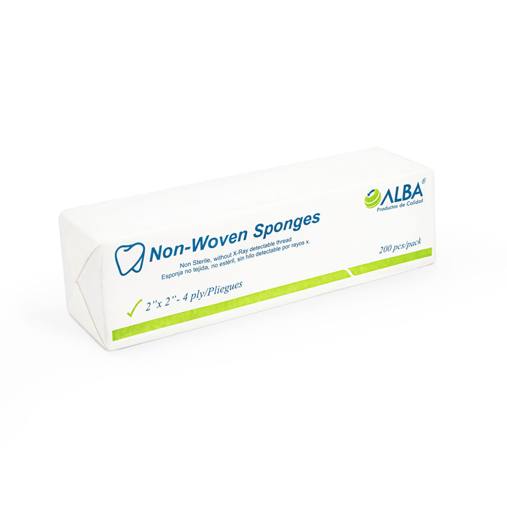 Gasa Dental Precortada No Estéril de 2"" X 2"" CAJA 200 UND