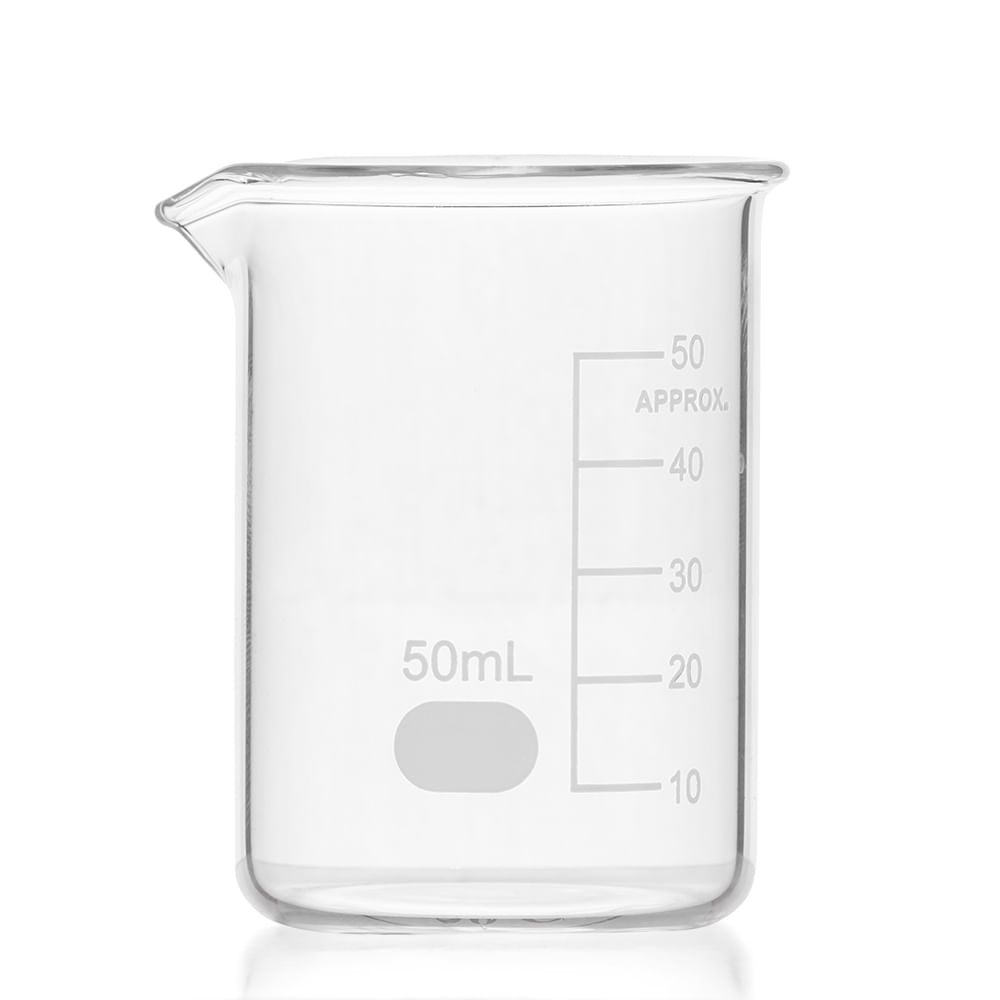 Vaso Precipitado Beaker de Vidrio de 50 ML