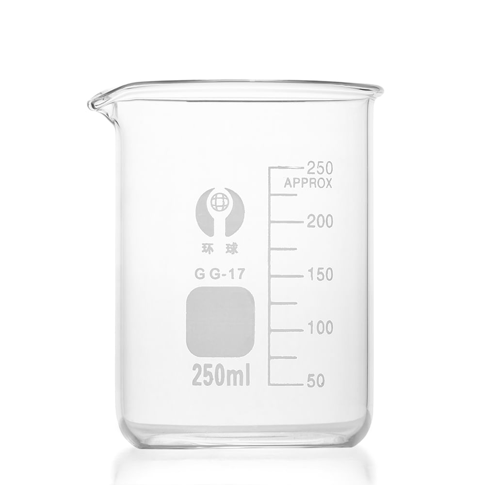 Vaso Precipitado Beaker de Vidrio de 250 ML Vaso Precipitado Beaker de Vidrio de 250 ML