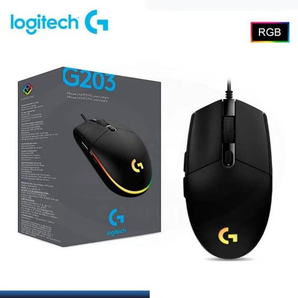 MOUSE LOGITECH G203 LIGHTSYNC OPTICAL 8000 DPI RGB BLACK MOUSE LOGITECH G203 LIGHTSYNC OPTICAL 8000 DPI RGB BLACK