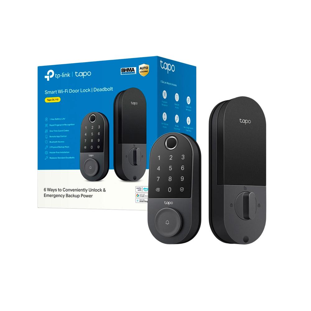 Cerradura Smart Tapo DL110 Timbre Múltiples Accesos Control voz IP65
