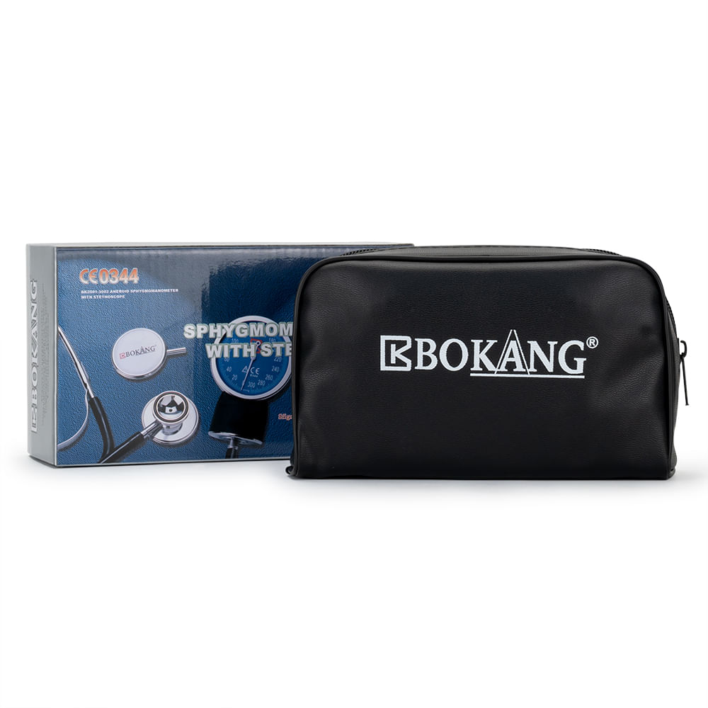 Tensiómetro Manual Aneroide con Estetoscopio BOKANG Negro Tensiómetro Manual Aneroide con Estetoscopio BOKANG Negro