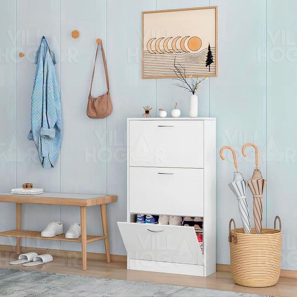 Zapatera cajonera medium blanco - capacidad 27 pares de zapatos Zapatera cajonera medium blanco - capacidad 27 pares de zapatos