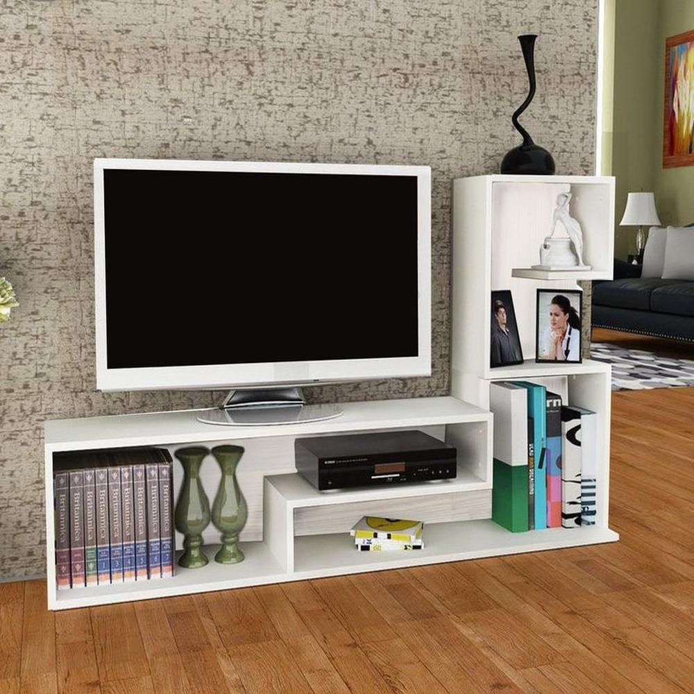 Centro entretenimiento TV 49 pulgadas Paracas blanco Centro entretenimiento TV 49 pulgadas Paracas blanco