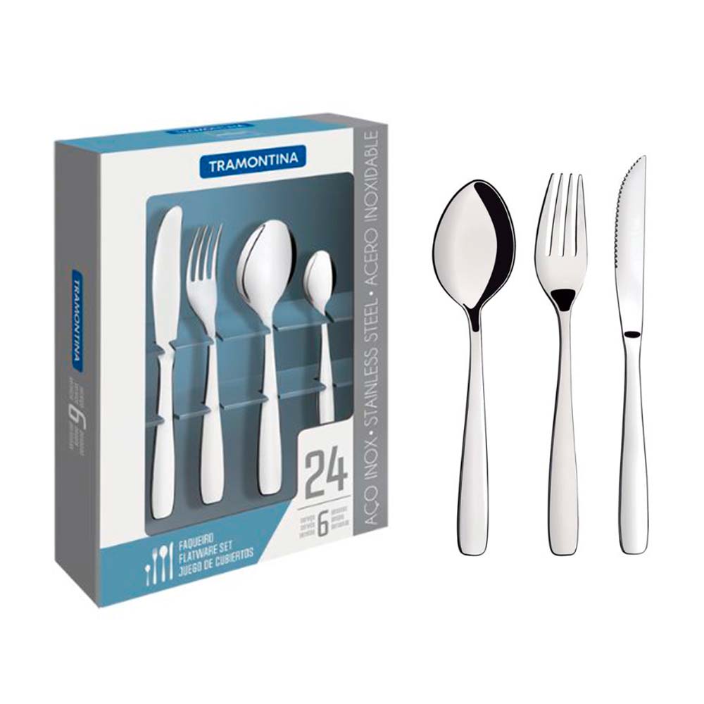 Juego de cubiertos de 24 piezas Tramontina 66960/004
