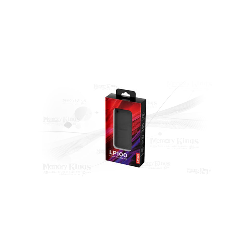 Disco Duro Externo Lenovo Lp100 Ssd Portátil 2Tb, Usb Tipo-C 3.2 Gen 1