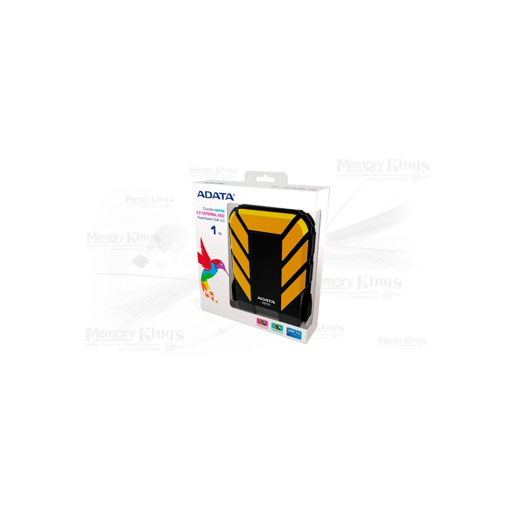 Disco Duro Externo Adata Hd710P 1Tb Usb, Resistente Al Agua, Color Ama