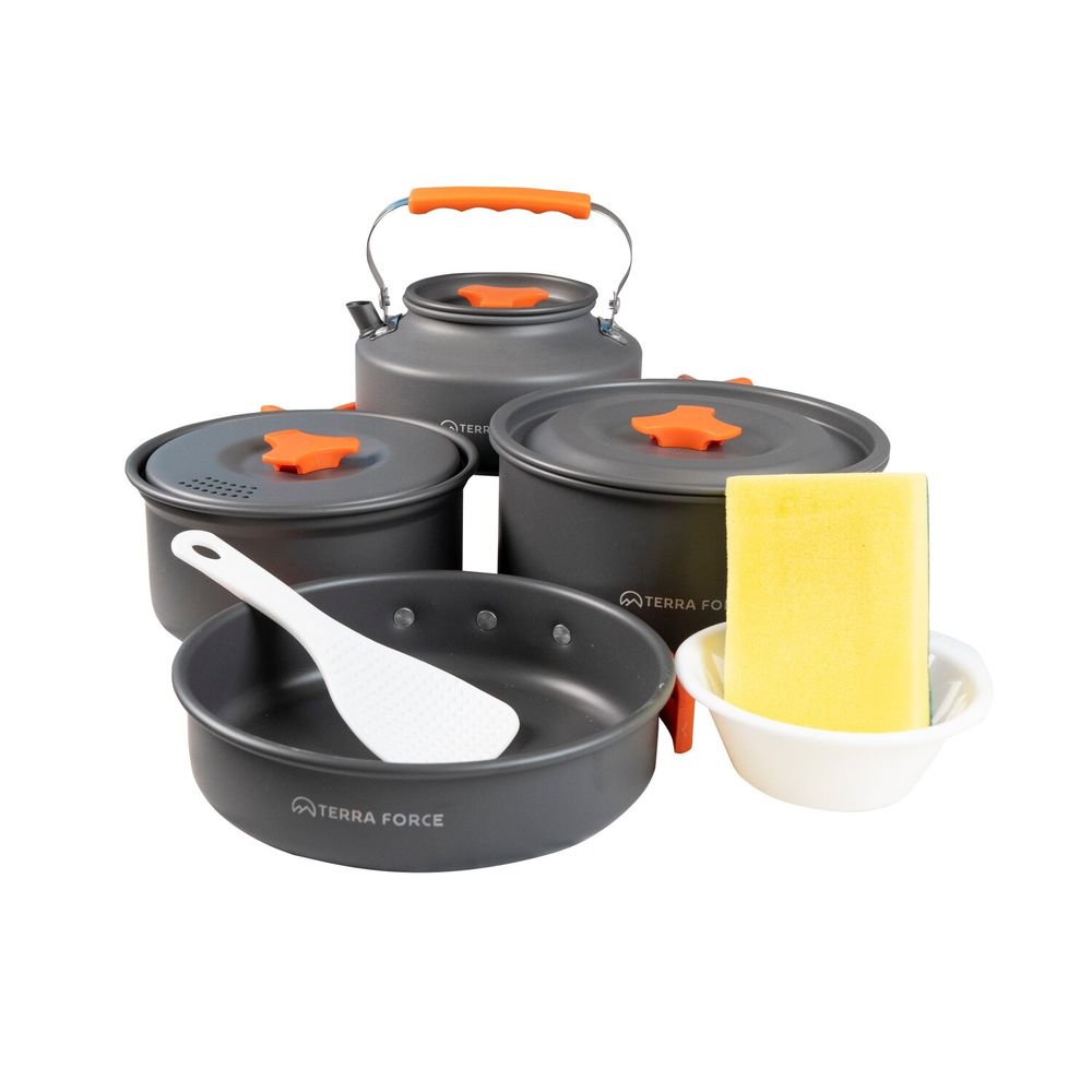 Set Ollas Aluminio Camping 4 Piezas Set Ollas Aluminio Camping 4 Piezas