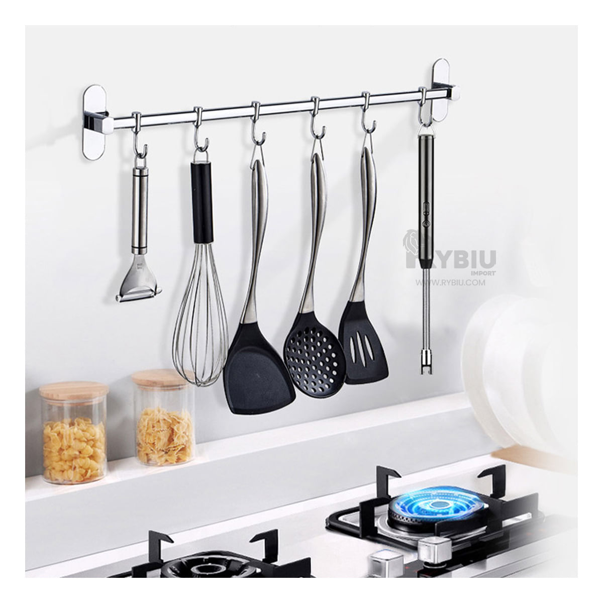 Encendedor Portátil con USB en Negro Y+Papel de Regalo