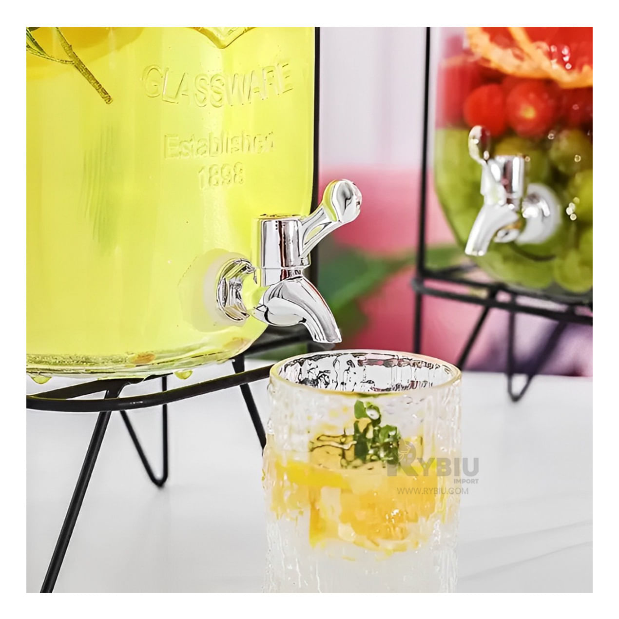 Dispensador Soporte Elegante de 8L Transparente Y+Agendita