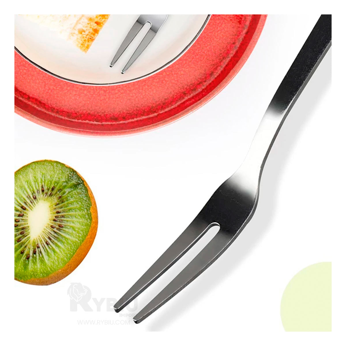 Tenedor Util para el Uso Familiar de Color Anaranjado