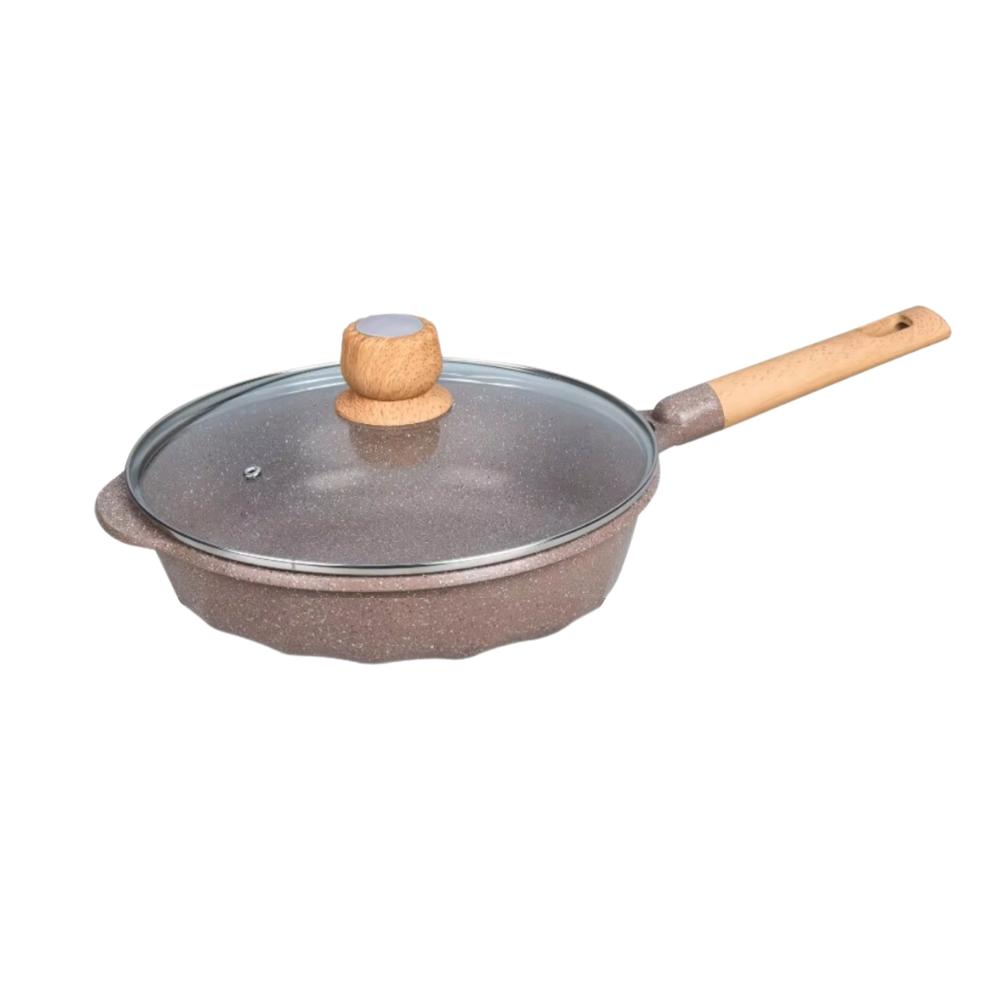 Sartén Antiadherente con Tapa - MGC N° 24 Color Café Sartén Antiadherente con Tapa - MGC N° 24 Color Café