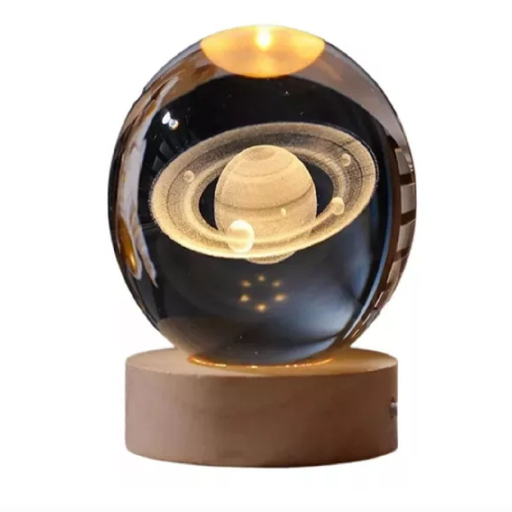 Mini Lampara 3D Led Saturno