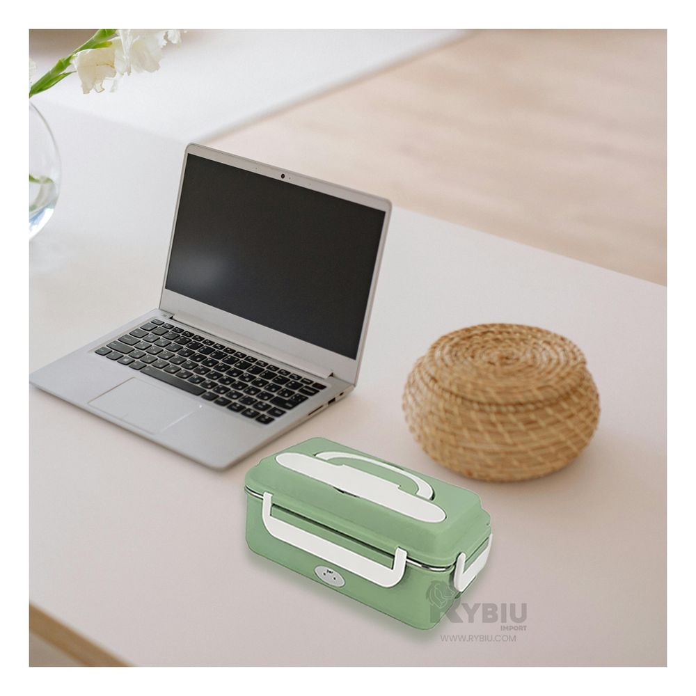 Lonchera Termica Electrica de Color Verde Y+Papel de Regalo Lonchera Termica Electrica de Color Verde Y+Papel de Regalo
